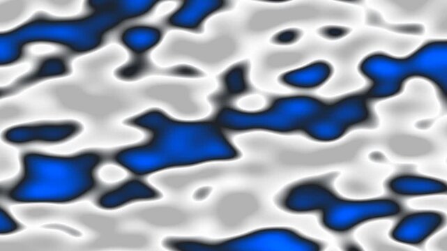 Abstract Blue and White Patterned Background with Organic Shapes.