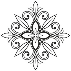 Intricate Celtic-Inspired Vector Ornament for Wedding Invitations