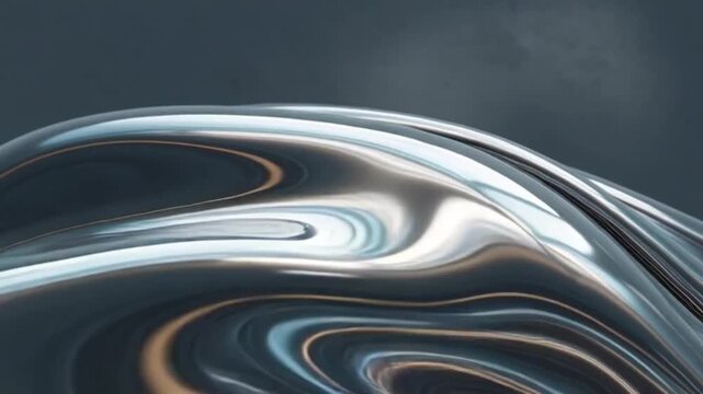 Abstrakter Hintergrund fl&uuml;ssiges Metal