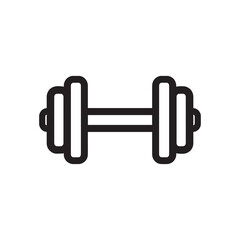 Dumbbell Fitness Equipment Icon Vector