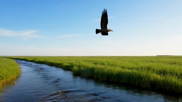 Environmental balance concept using calm motion