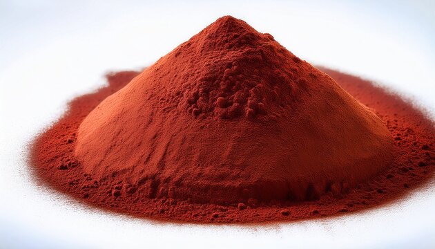natural bentonite or kaolin clay with fine earthy texture red annatto or rosehip powder iron oxide
