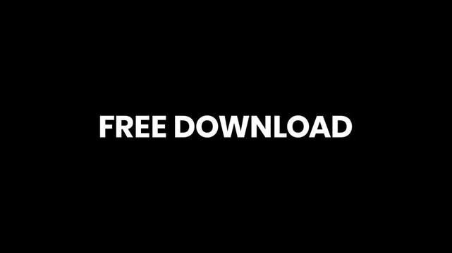 Free Download Glitch Text Animation 4K for Apps, Software, and Digital Products