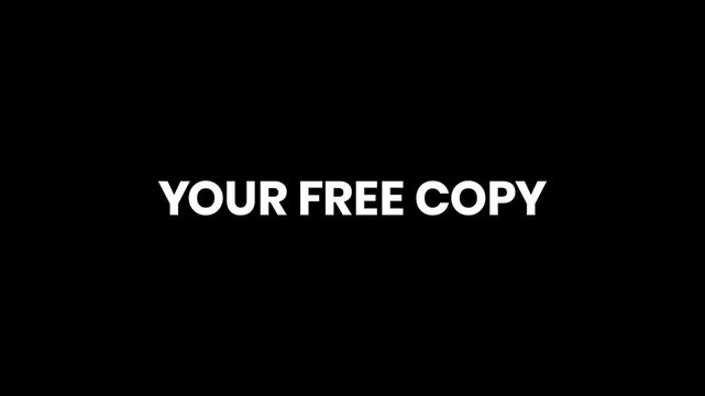 Your Free Copy Glitch Text Animation 4K for Downloads, Resources, and Digital Content