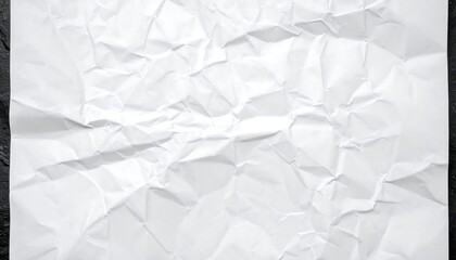 Obraz premium Crumpled White Paper Texture Background.