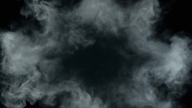 Smoke Explosion on Black.