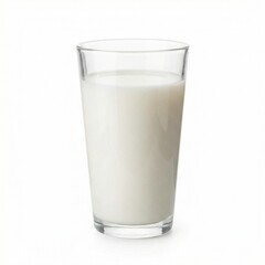 A tall glass of fresh milk. This refreshing drink is perfect for any occasion