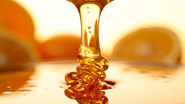 honey dripping from a honey dipper
