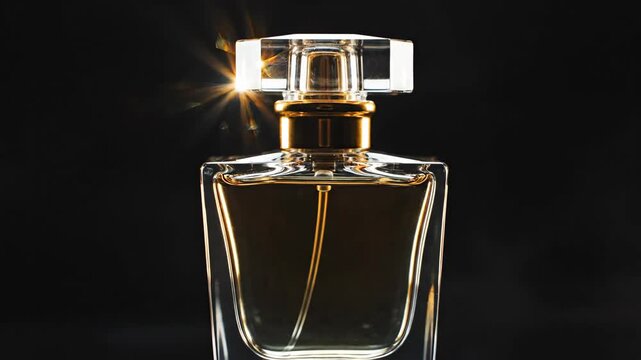 perfume bottle with smoke