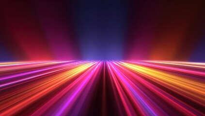 Fototapeta premium a vibrant and colorful background with neon rays of light, creating an energetic atmosphere Generative AI