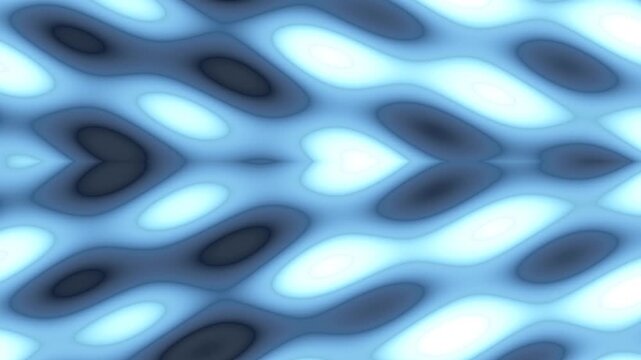 Abstract blue pattern with repeating shapes and a glowing effect for background.