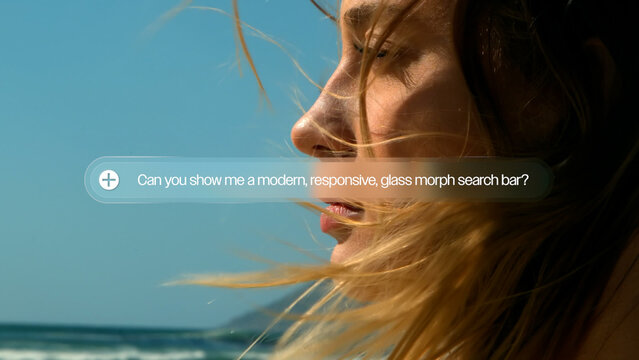 Glass Morph Search Bar