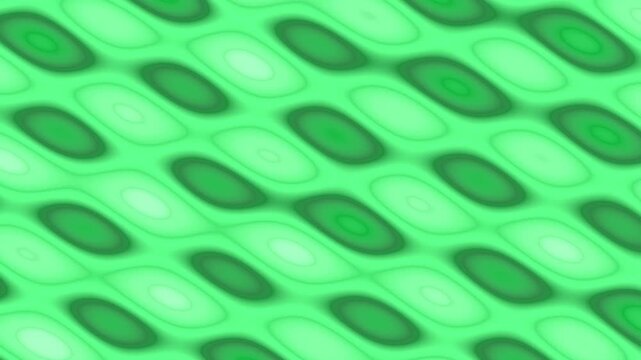 Abstract green pattern with repeating oval shapes and wavy lines for background.