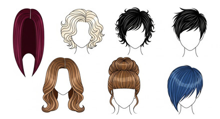 Collection of Diverse Hairstyles for Women and Men.