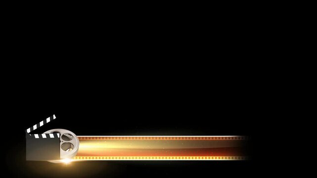 Cinema lower thirds.  With and without clapper