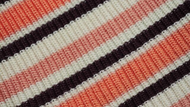 Soft striped colored fabric. The concept of design, natural fabrics for comfortable everyday.