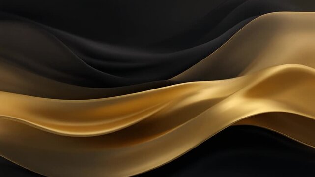 abstract soft black and gold background, golden silk background