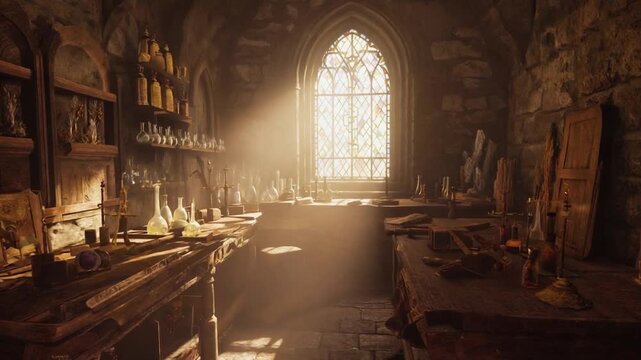 Medieval Alchemist Workshop