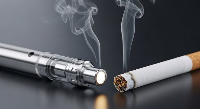 Electronic Cigarette and Traditional Cigarette Comparison.