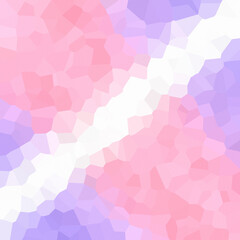 Fototapeta premium Pink purple faceted mosaic light backdrop
