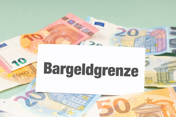 Cash limit, german language, legal limit for cash payments, business transactions proven, money laundering act, law and rule for paying in Germany and EU