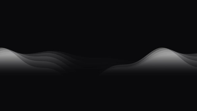 Elegant white wave animation for creative projects
