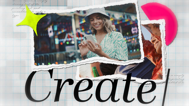 Creative Paper Collage Opener | Modern Photo Slideshow