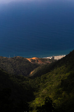 San Jose de Galipan from the northern slope of Waraira Repano in La Guaira, Venezuela