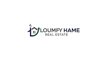 Loumfy Hame Real Estate Logo Design.