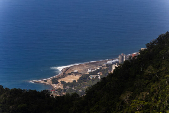 Macuto Coastal City and Caribbean Sea from Waraira Repano National Park, La Guaira, Venezuela