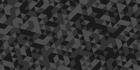 Fototapeta premium Abstract overlap random triangle vector paper element. modern overlay diamond triangle mosaic black and gray low polygon web brochure layer space texture background.
