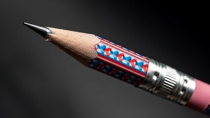 Colorful pencil tip