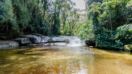 View of the Paraty waterfalls, Rio de Janeiro, Brazil