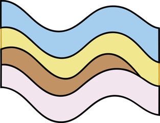 Modern thanksgiving poster using flowing gold wave patterns