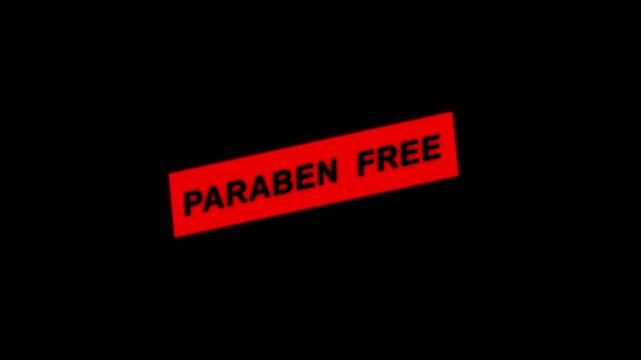 Paraben free Red Banner Animation