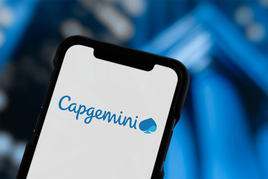 Guilherand-Granges, France - January 30, 2026. Capgemini is a French multinational information technology services and consulting company headquartered in Paris.
