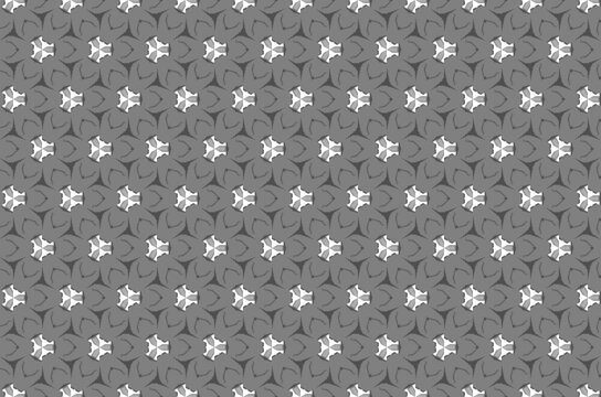 A gray and white patterned background with white circles