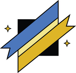 Elegant diagonal gold leaf strip in a minimal event poster