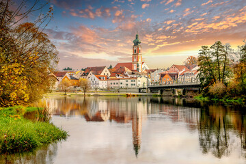 Obraz premium Blick auf Roding, Deutschland 