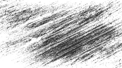 Obraz premium Black and white distressed diagonal brush stroke texture background with rough uneven lines and speckles