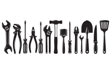 A collection of various tools and equipment for DIY projects and home repairs