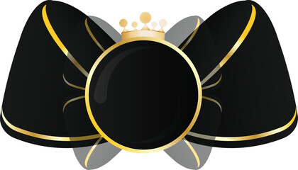 VIP bow with crown
