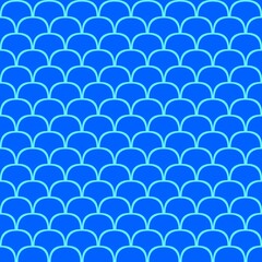 Blue scallop pattern abstract background