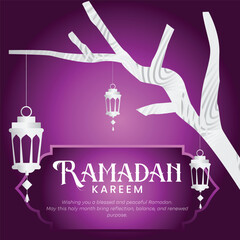 Islamic Greeting Cards with Modern Mosque, Crescent Moon, and Lantern Designs, Abstract Geometric Banner Templates, Holy Month Celebration Background Collection, Arabic Calligraphy.