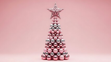 Colorful ornament christmas tree