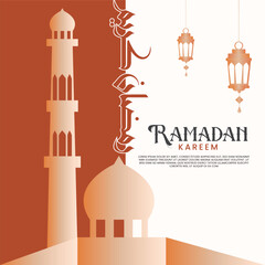 Islamic Greeting Cards with Modern Mosque, Crescent Moon, and Lantern Designs, Abstract Geometric Banner Templates, Holy Month Celebration Background Collection, Arabic Calligraphy.