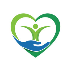 Obraz premium Heart Health and Wellness Logo Design