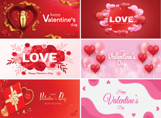 Valentines Day Love Banner Collection