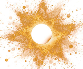 Orange Energy Explosion Abstract Cosmic Portal Transparent PNG