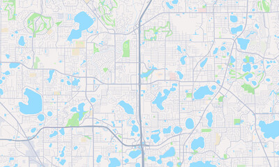 Fototapeta premium Altamonte Springs Florida map